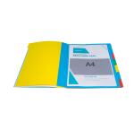 Trieur Harmonika fenêtres imprimées Véritable carte lustrée 7 compartiments - Couleurs assorties