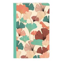 Gaïa beige, Carnet cousu fil 11x17cm, 96 pages, ligné, ass.