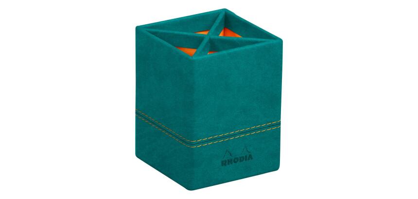 Pot à crayons, en similicuir