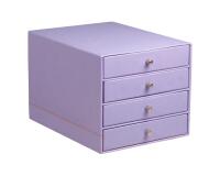 Rhodiarama trieur 4 tiroirs simili cuir italien 24,8x32,7x22,8 cm - Iris