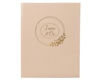 Livre d'or 100 pages tranche or Ringflower