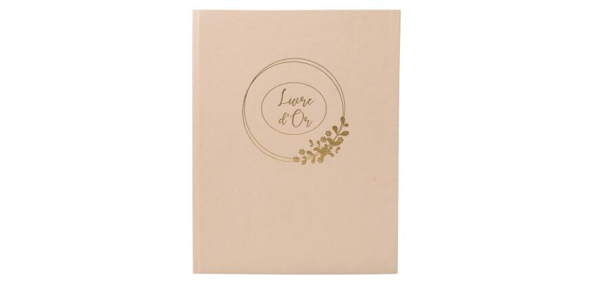 Gästebuch, 100 Seiten, Goldschnitt, Ringflower
