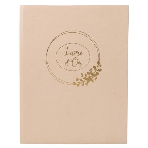 Libros de firmas RINGFLOWER 27x22 cm - 100 páginas lisas - Latte