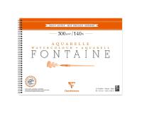 Fontaine album spiralé 12F 30x40cm 300g grain satiné