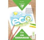PAPIER BLANC RECYCLÉ, Bloc de 50 feuilles 120g/m2 au format A4 (21x29 ,7cm) - Blanc