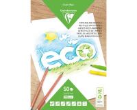PAPIER BLANC RECYCLÉ, Bloc de 50 feuilles 120g/m2 au format A4 (21x29 ,7cm) - Blanc