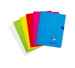 Cahier piqué Mimesys 17x22cm 96 pages petits carreaux couverture polypropylène Couleur aléatoire - Assortis