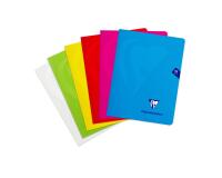 Cahier piqué Mimesys 17x22cm 96 pages petits carreaux couverture polypropylène Couleur aléatoire - Assortis