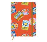 Dolce Amore, Carnet brochure souple A6 10,5x14,8 cm, 128 pages, uni, marquepage, fermeture à élastique, ass.