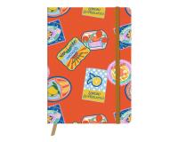 Dolce Amore, Carnet brochure souple A6 10,5x14,8 cm, 128 pages, uni, marquepage, fermeture à élastique, ass.