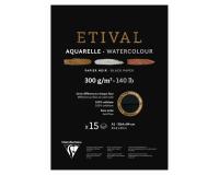 Etival Noir bloc collé 1 côté 15F A1 300g double grain