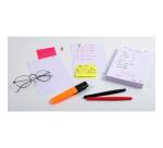 Confezione 100 cartoncini bristol a righe non perforati 125x200mm - Bianco