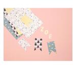 PAPIERS IMPRIMÉS, Bloc de 20 feuilles 200g/m2 au format 14,8x21cm - Paresseux - Multicolore