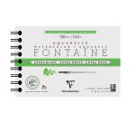 Fontaine Extra Blanc Grain Torchon album spiralé 12F 12x18cm 300g