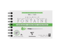 Fontaine Extra Blanc Grain Torchon album spiralé 12F 12x18cm 300g