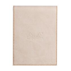 Rhodiarama porte-bloc avec porte-crayon + bloc N°12 ligné - Beige