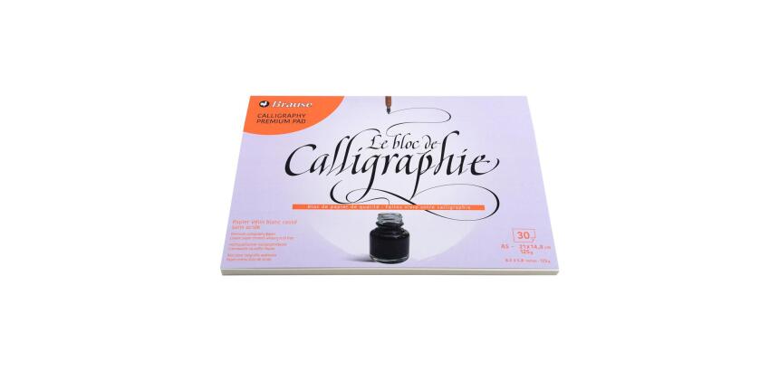 Bloc de calligraphie Brause A5 - crème