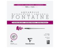 Fontaine Extra Blanc Grain Fin bloc collé 4 côtés 15F 20x20cm 300g