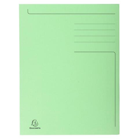 Subcarpetas 3 solapas Forever® impresas 280 g/m2 Exacompta Folio - Verde