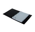 Intercalaires imprimés numériques PP recyclé gris - 12 positions - A4 - Gris