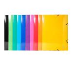 Carpetas con gomas y 3 solapas, maxi capacity Iderama® 600 g/m2 - Colores surtidos