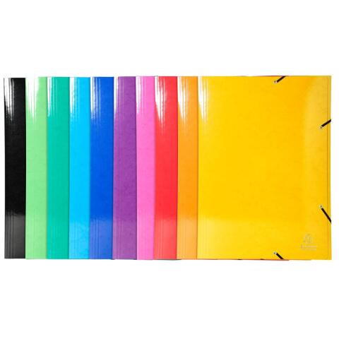 Carpetas con gomas y 3 solapas, maxi capacity Iderama® 600 g/m2 - Colores surtidos