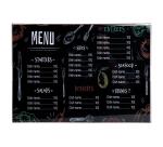 Porte-visuel mural horizontal A4 - Cristal