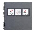 Álbum de fotografías para boda ME & YOU 32x32 cm - 360 fotos 60 páginas - Negro