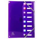 Clasificadores lomo extensible ventanas troqueladas Iderama ® PP - Tamaño: 24x32 cm para: A4 - Colores surtidos