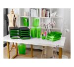 Papelera ECOBIN, 15 Litros + asas, 26,3 x26,3x33,5 cm - LINICOLOR (translucido)