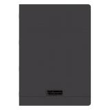Cahier piqué 8000 POLYPRO A4 192 pages grands carreaux 90 g - Noir