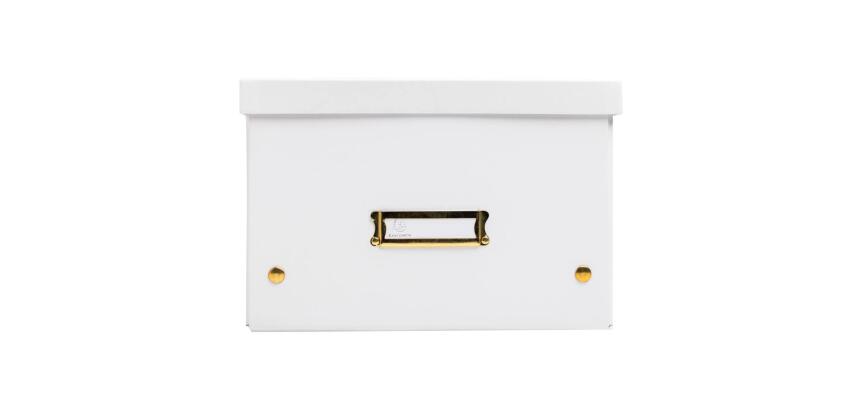 Cajas de almacenamiento NeoDeco - 29x38x19 cm, A4+ - Blanco