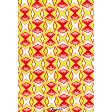 * 635 - Pochette 20 feuilles Décopatch - Rouge