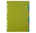 Intercalaires polypropylène recyclé Forever Young 10 positions - A4 - Couleurs assorties