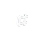 Hashtag 20.5cm - White