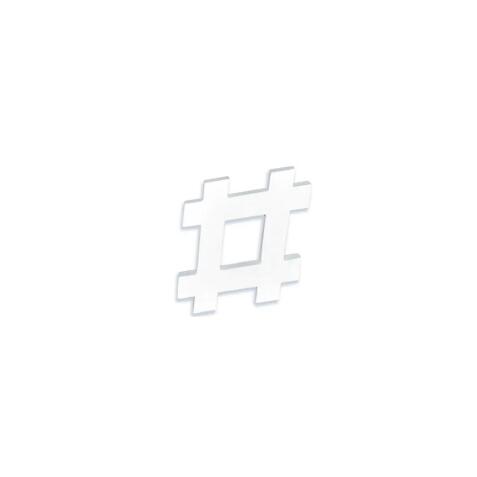 Hashtag 20,5cm - Blanc