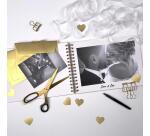 Album à personnaliser de 40 feuilles 200g/m2 au format 21x16cm - Ivoire irisé