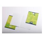 Cahier d'écriture piqué 8000 CARTE 17x22 cm 32 pages grands carreaux 3 mm agrandis 12x12 mm 90 g - Vert anis