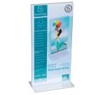 Porte-visuel droit vertical DL - Cristal