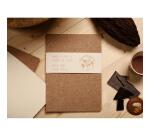Jeans et Cocoa, Carnet piqué cousu fil A6 96 pages lignées, cacao - Cacao