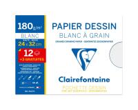 Dessin à Grain pochette 12+3F 24x32cm 180g