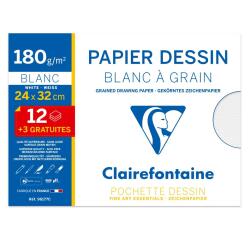 Dessin à Grain pochette 12+3F 24x32cm 180g