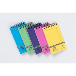 Minor Pad Europa bloc reliure intégrale en-tête 7,6x12cm 120 pages détachables ligné Couleur aléatoire - Assortiment C