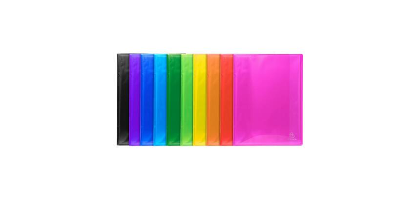 Protège-documents en polypropylène semi-rigide Iderama PP 100 vues - A4 - Couleurs assorties