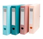 Boîte de classement à pression dos 60mm PP recyclé Skandi - Couleurs assorties