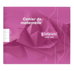 Cahier Maternelles piqué à l'italienne 7000 17x14,7 cm 24 pages DL 3mm IV 70 g - Rose