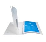 Classeur 2 anneaux 15 mm polypropylène Crystal colours - A4 - Cristal