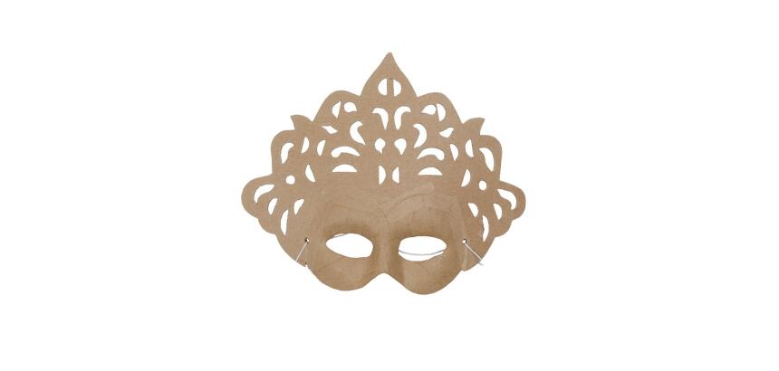 Masque princesse 8x23x18cm - Kraft