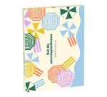 Dolce Amore, Set de correspondance 12x16,5 cm contenant 8 cartes simples 11x15,5 cm assorties et 8 enveloppes Pollen C6 blanc naturel