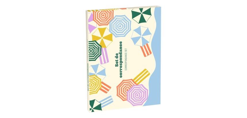 Dolce Amore, Set de correspondance 12x16,5 cm contenant 8 cartes simples 11x15,5 cm assorties et 8 enveloppes Pollen C6 blanc naturel